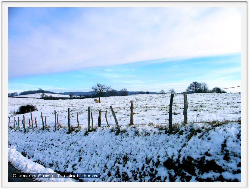 Neige en Bourgogne.